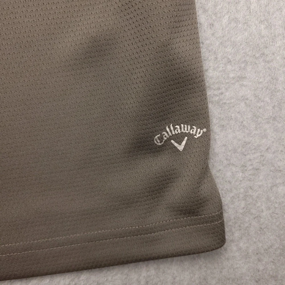 Callaway Opti-Dry‎ Polo Golf Shirt Men's XXL Gray Polyester Performance Stretch